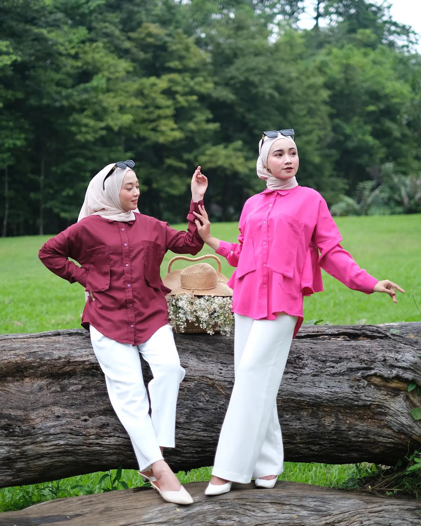 Nura Klamby - KEMEJA POCKET RUFFLE Size chart : All size LD 100-110 PB ...