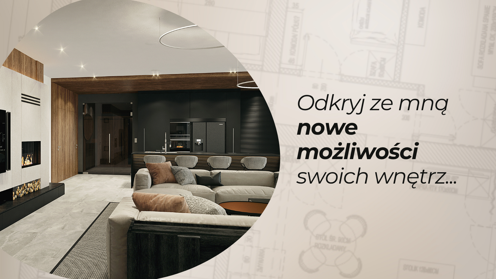 Lil'LET - Architektura i projektowanie wnętrz - Koncepcja salonu z ...