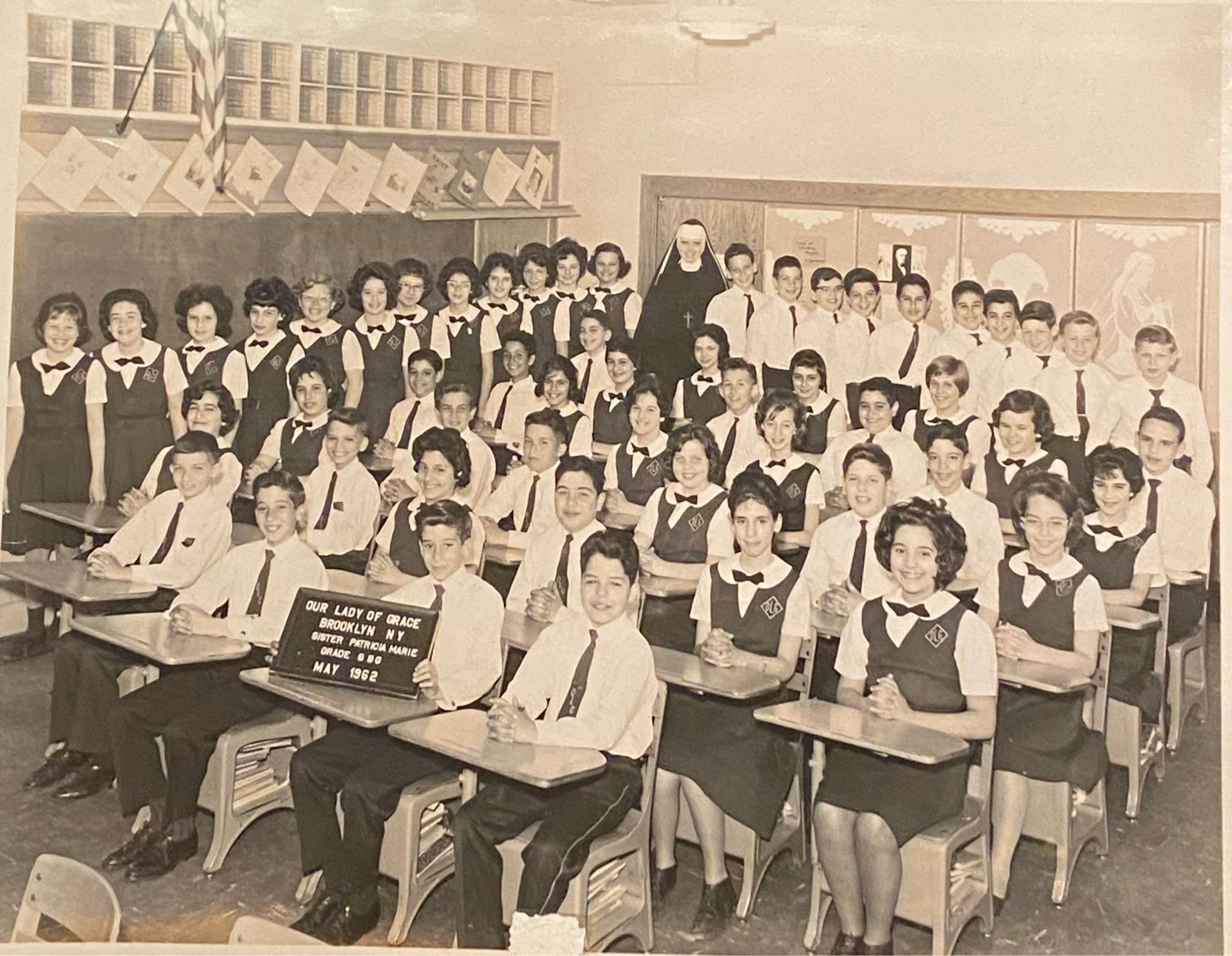 Our Lady of Grace class of 1962 ZANE တ greataaee OUR ADY BROUKLY 
