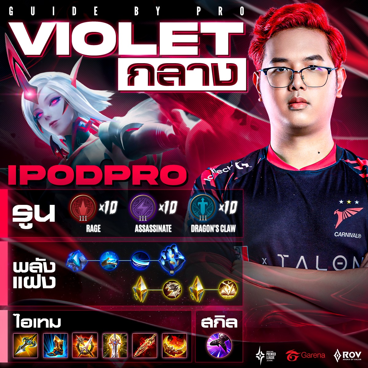 เปิดเซตรูน ไอเทม และพลังแฝง... - Garena RoV Tournament | Facebook