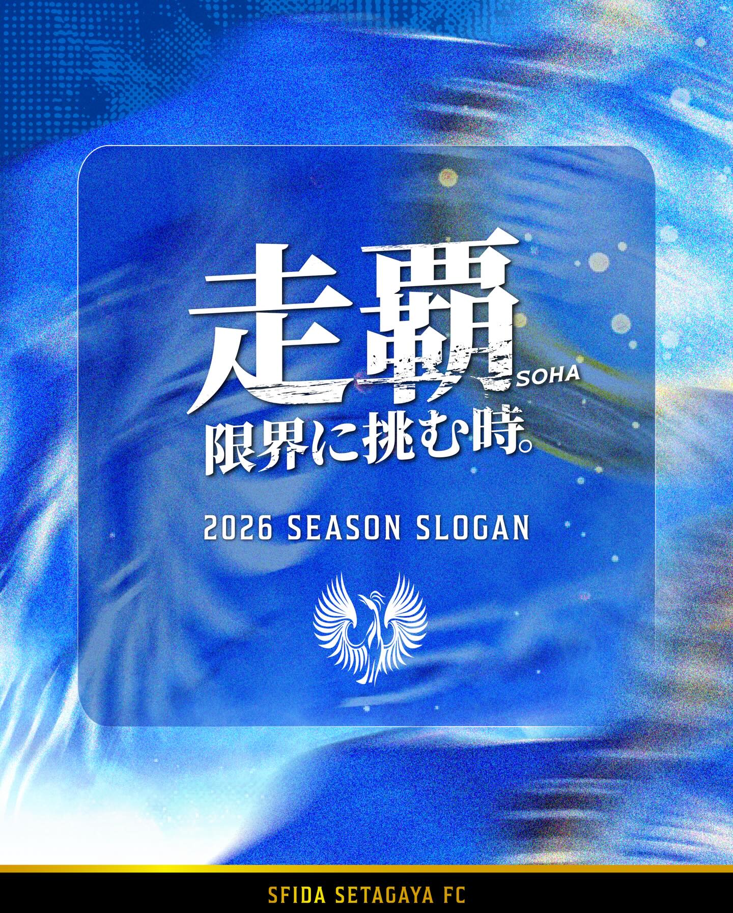 ✦✦✦・━━━━━━ #スフィーダ世田谷FC 2026シーズン スローガン