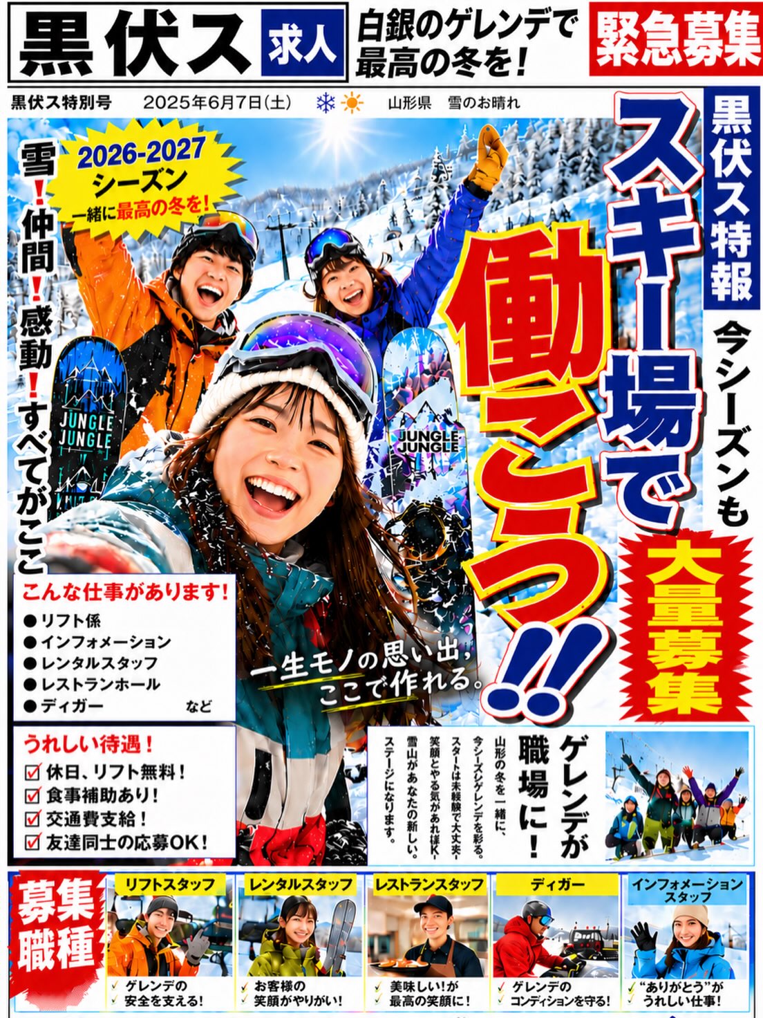 黒伏高原スノーパーク ジャングル・ジャングル | Higashine-shi Yamagata