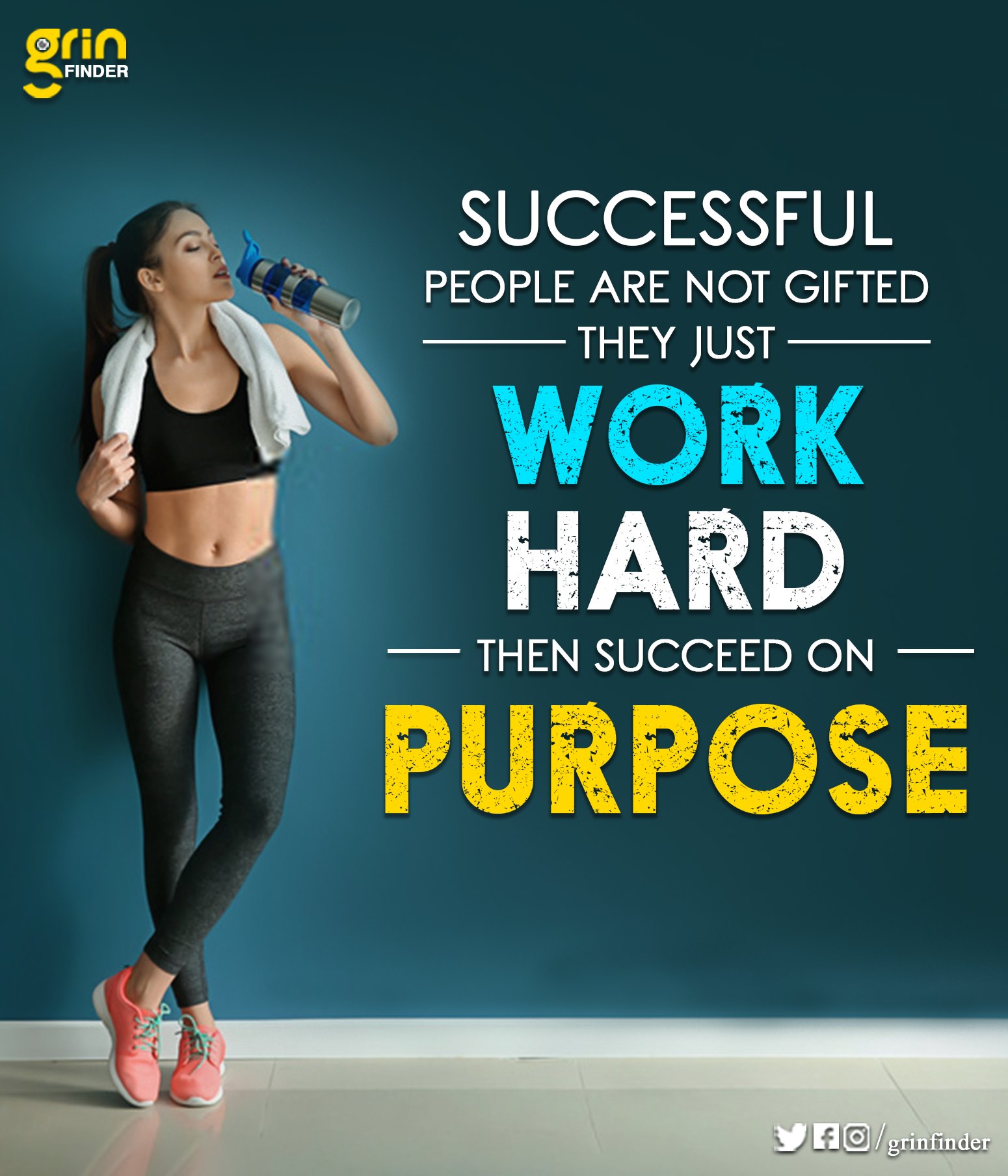 Grin Finder - Successful people are not gifted; they just...