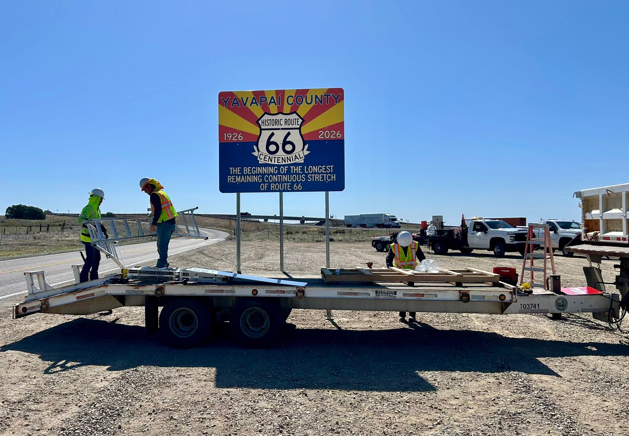 Route 66 Arizona centennial signs unveiled in Yavapai County