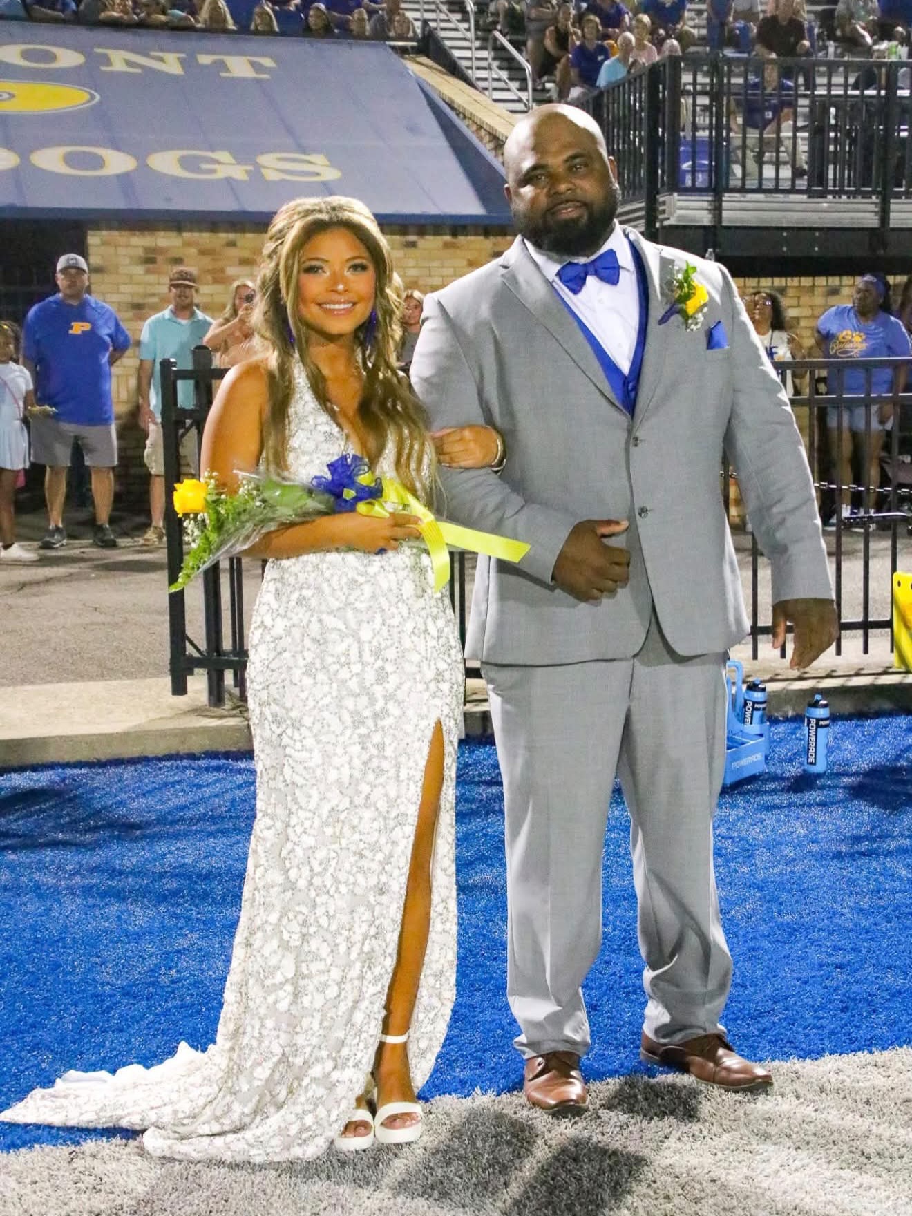 homecoming maid dress Glitz girl in Sherri Hill gown for court MerchCategory2:CHILDRENSWEAR