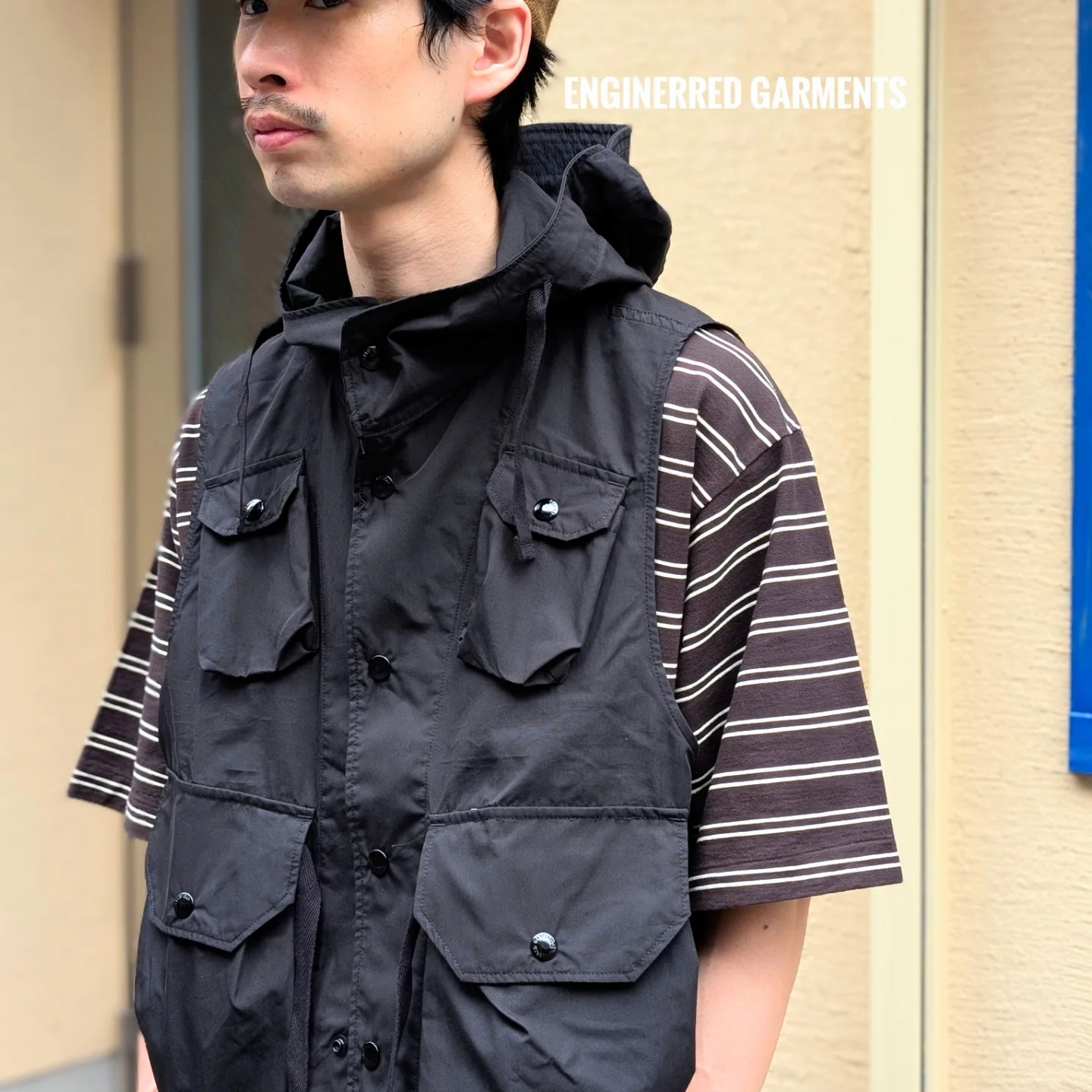 ENGINEERED GARMENTS】 : ”Field Vest - Lt. Weight Nyco Poplin
