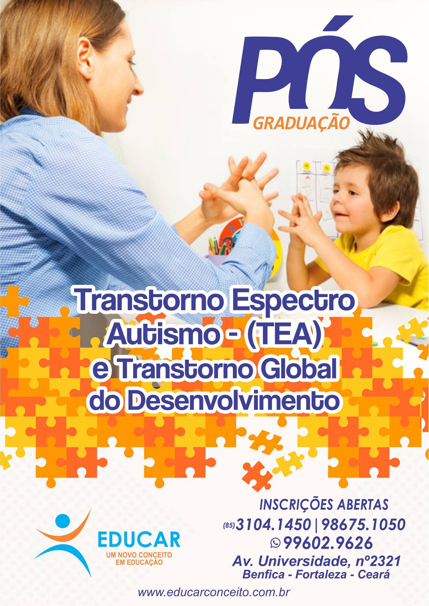 Pós-graduação em Autismo e TGD!... - Instituto Educar | Facebook