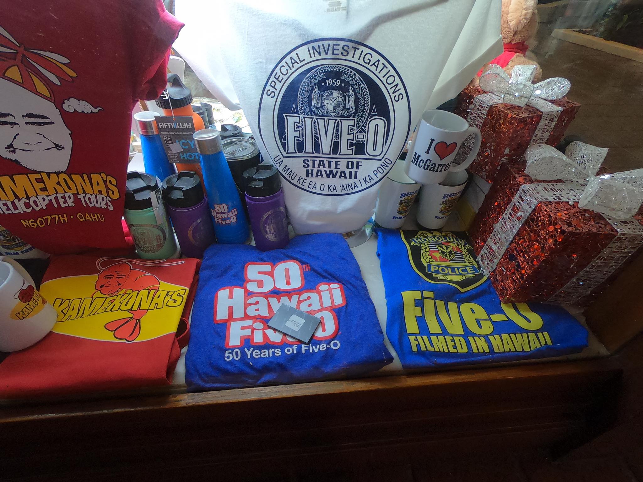 Hawaii Five-0 merchandise at Hilton Hawaiian Village