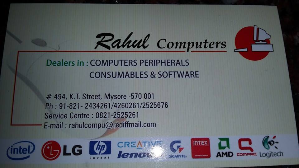 RAHUL Computers | Mysore