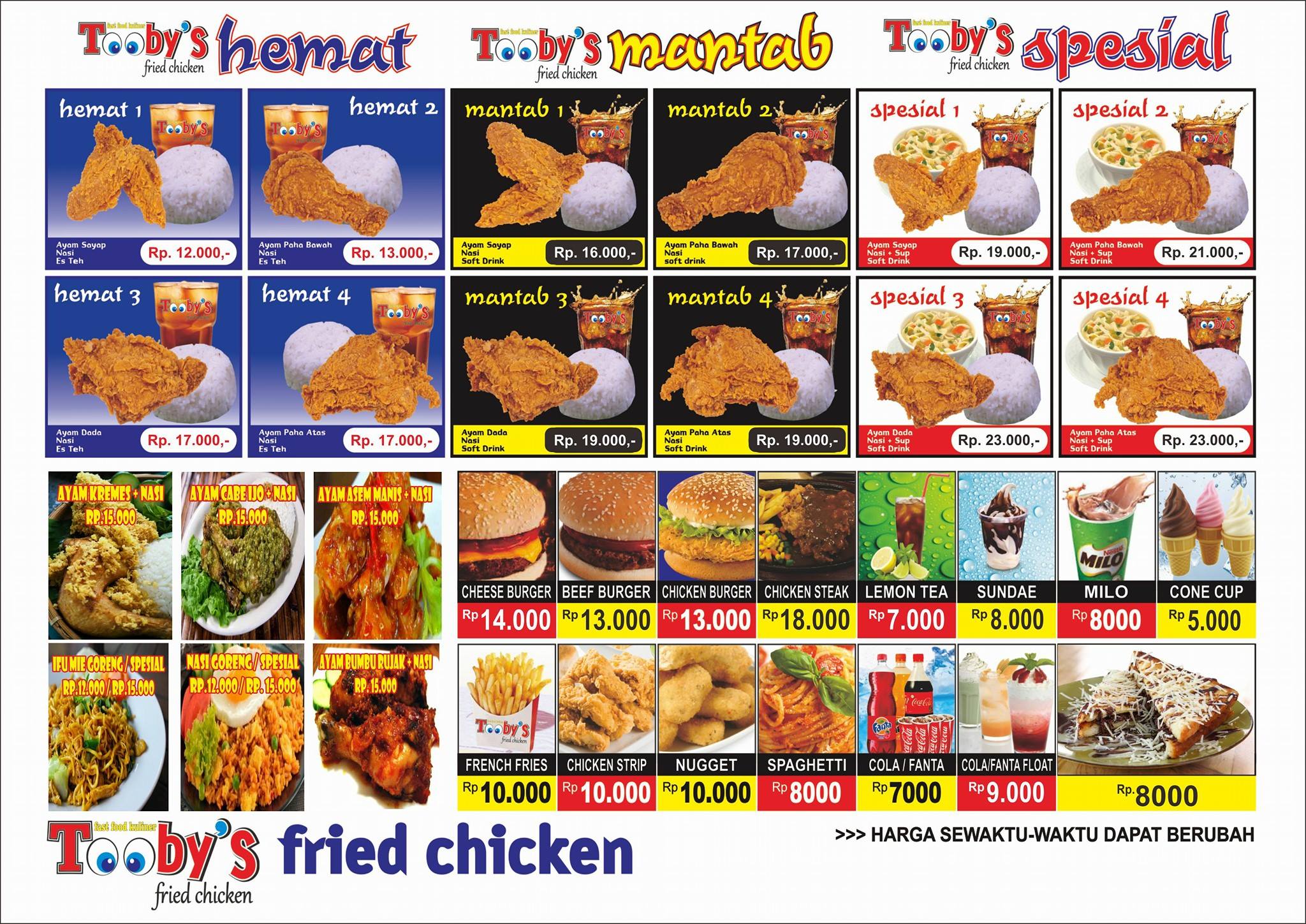 Masih binggung mau makan dimana... - Tooby's FriedChicken