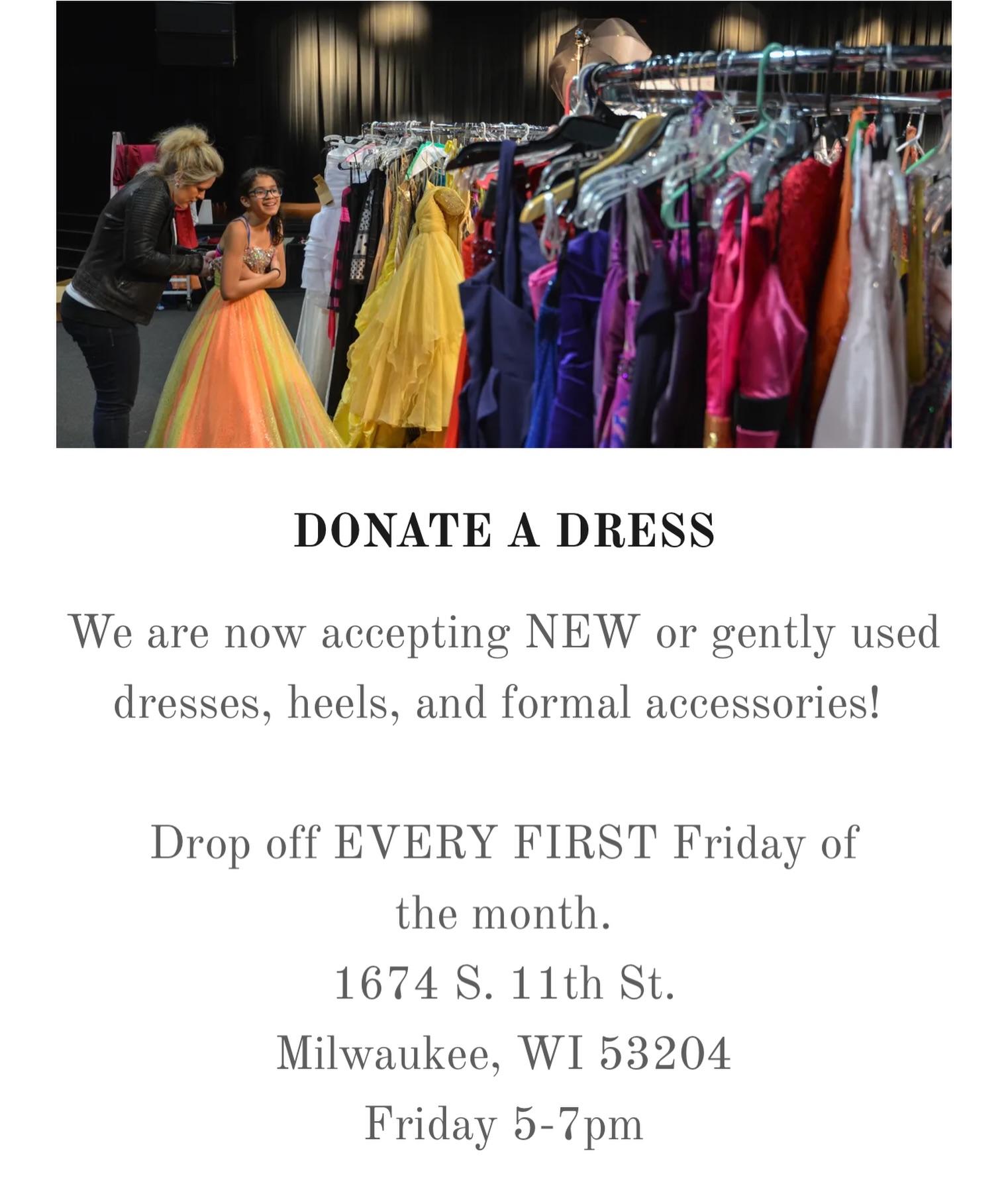 homecoming dresses milwaukee wi Cinderella Project MKE lively look
