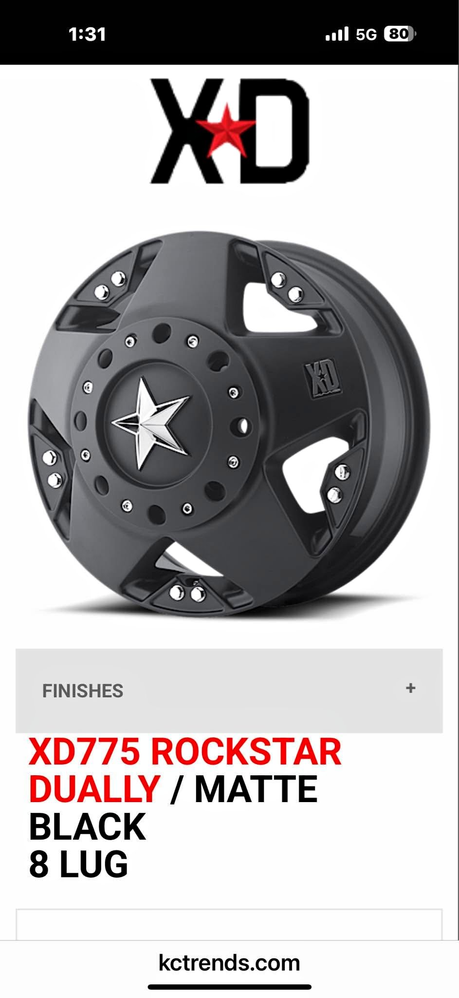 RAM 3500 Dually Wheels & Tires – XD775 Rockstar Rims 17” Firestone 235 ...