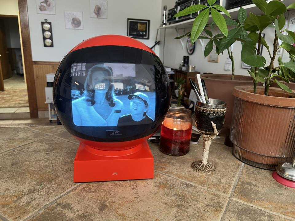 The quirky and collectible JVC Videosphere TV from the 70's. These