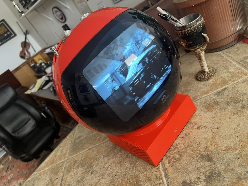 The quirky and collectible JVC Videosphere TV from the 70's. These