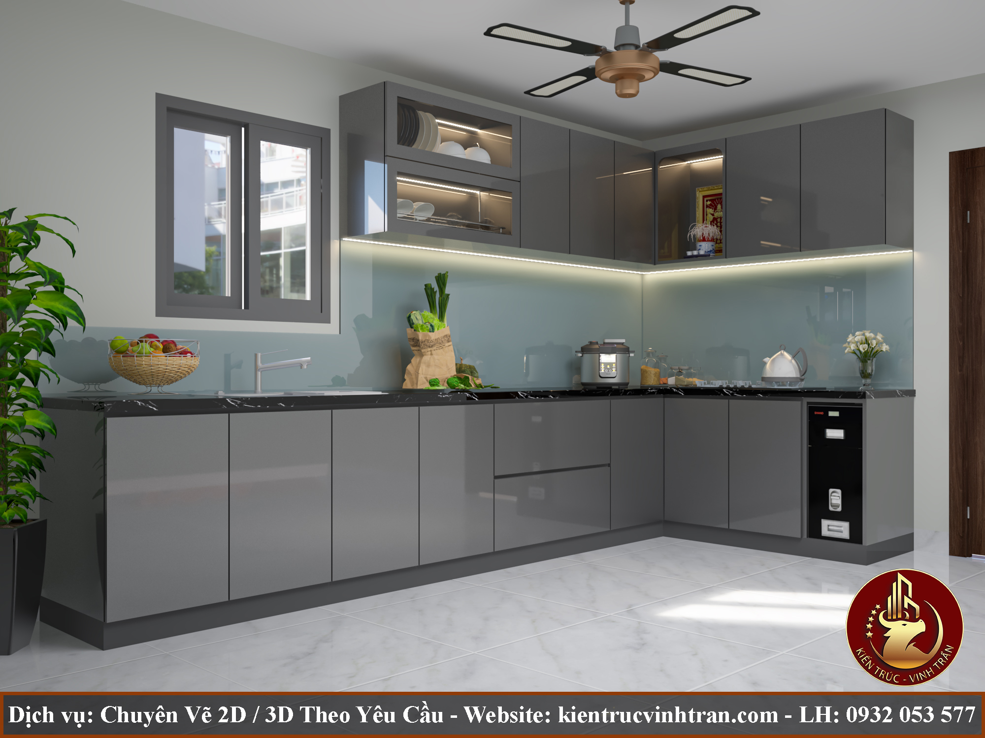 Dịch vụ thiết kế: Kiến Trúc Vinh Trần