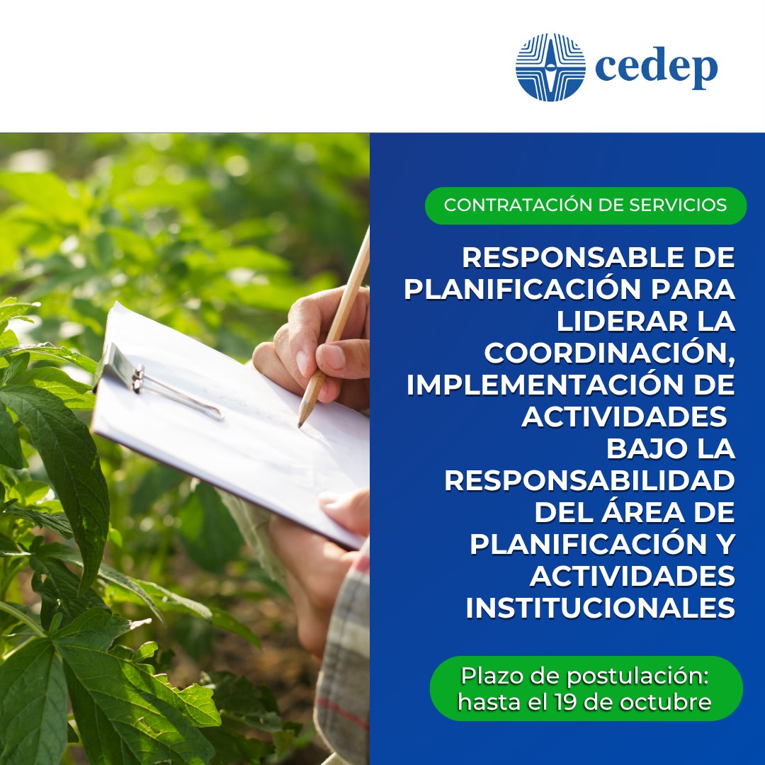 CEDEP - Centro de Estudios para el Desarrollo y la Participación | Lima