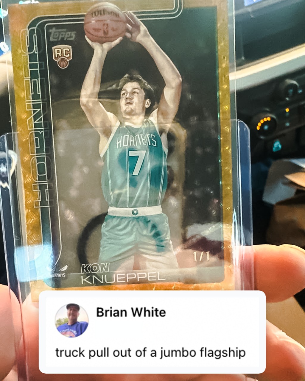 Collector pulls 1/1 Kon Knueppel card from 2025-26 Topps