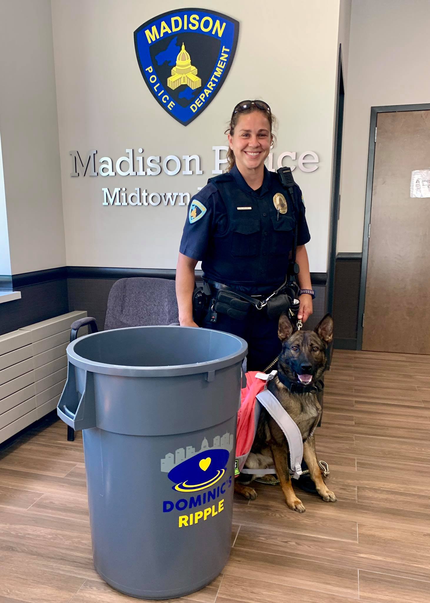 Madison - K9 Officer Emily House and K9 Archie made the first donation ...