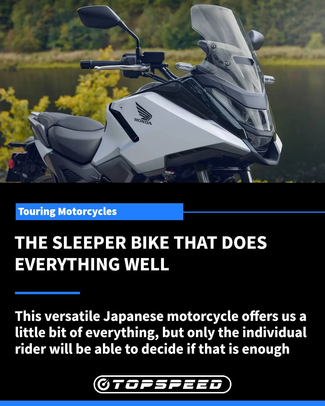 This versatile Japanese motorcycle offers us a little bit of