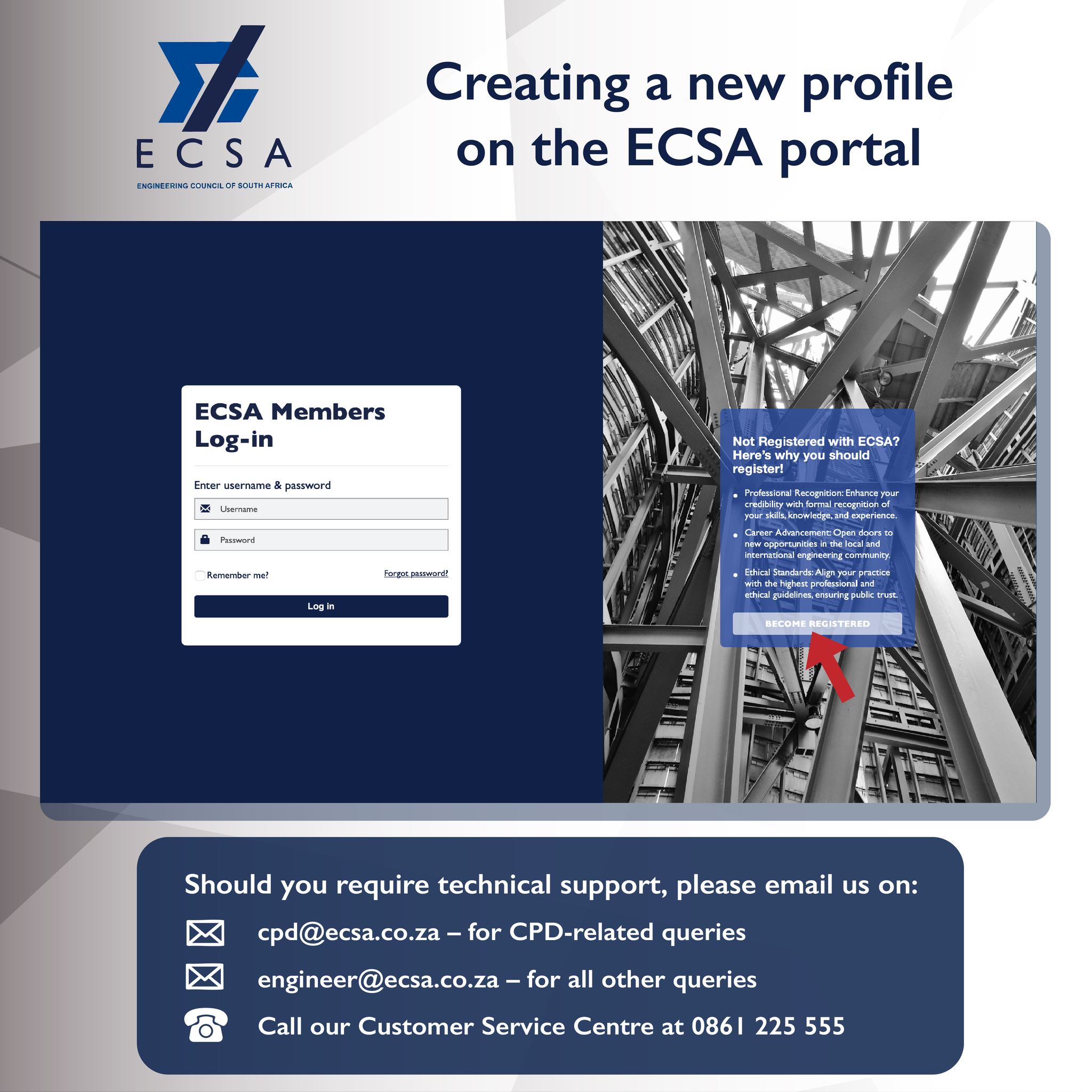 New to the... - Engineering Council Of South Africa - ECSA | Facebook