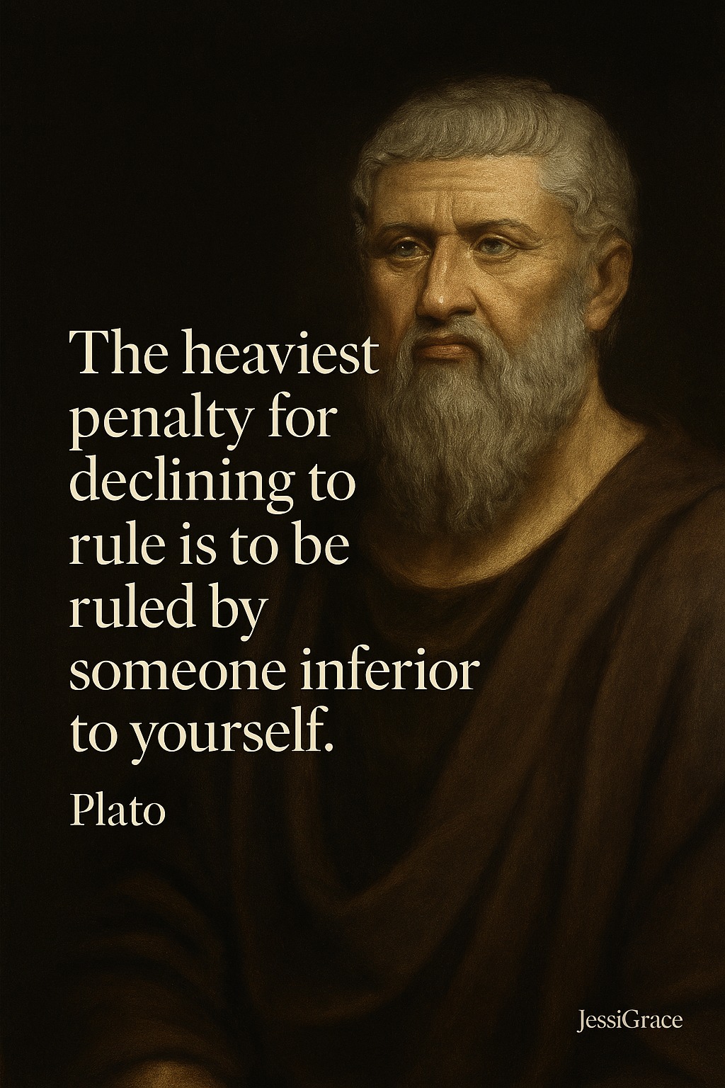 JessiGrace - “The heaviest penalty for declining to rule is to be ruled ...