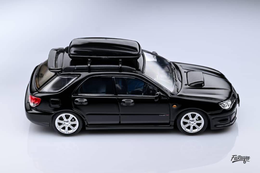 Modellino Auto Furuya 1:64 Subaru Impreza WRX STI IX (9) GD Berlina Nera - Pressofuso Metallo