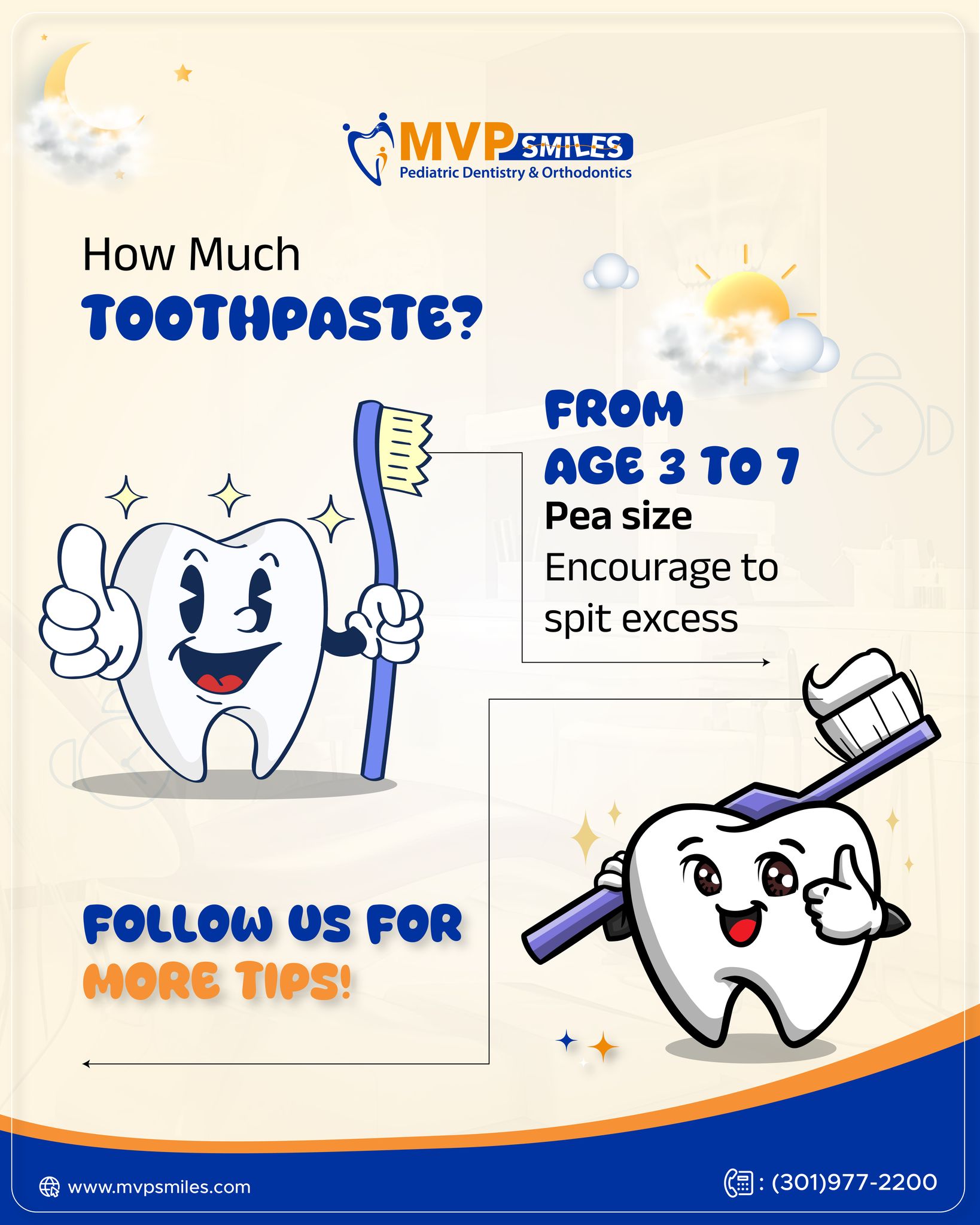 MVPsmiles - How much toothpaste is just right for kids?... | Facebook
