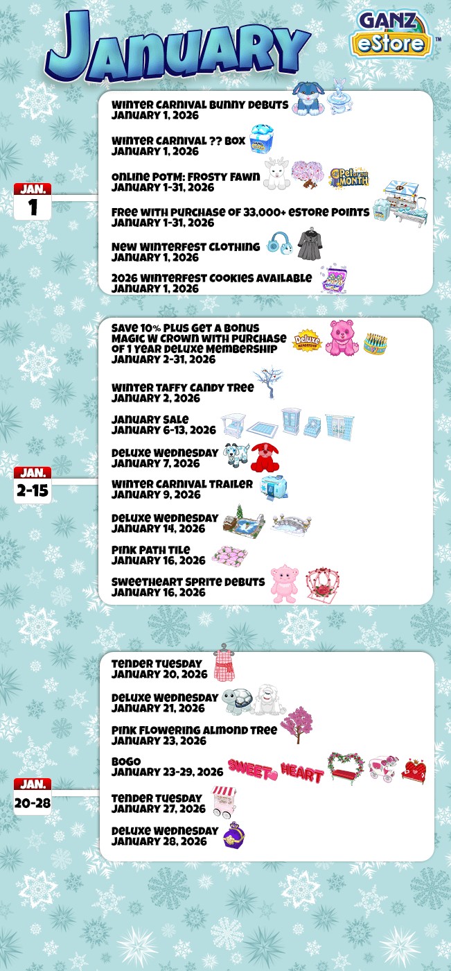 Ganz - See what's happening at eStore this #January! #Webkinz #Classic ...