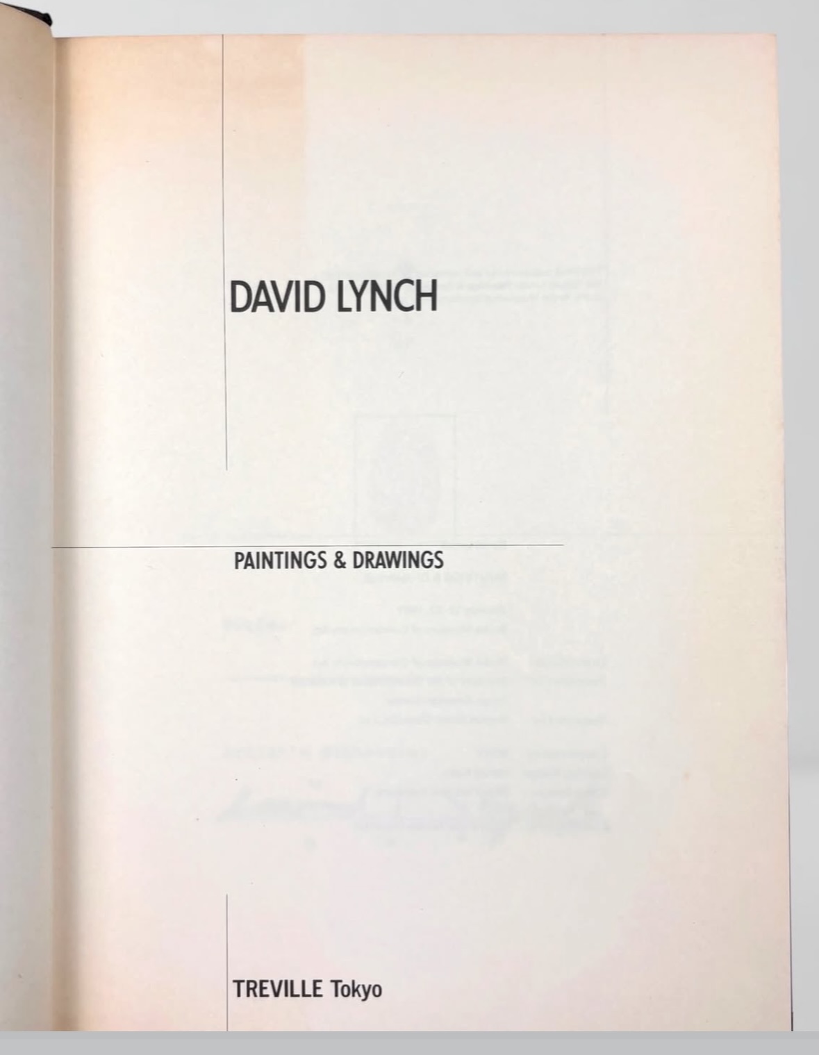 1991 David Lynch Paintings & Drawings 1st Edition back in stock