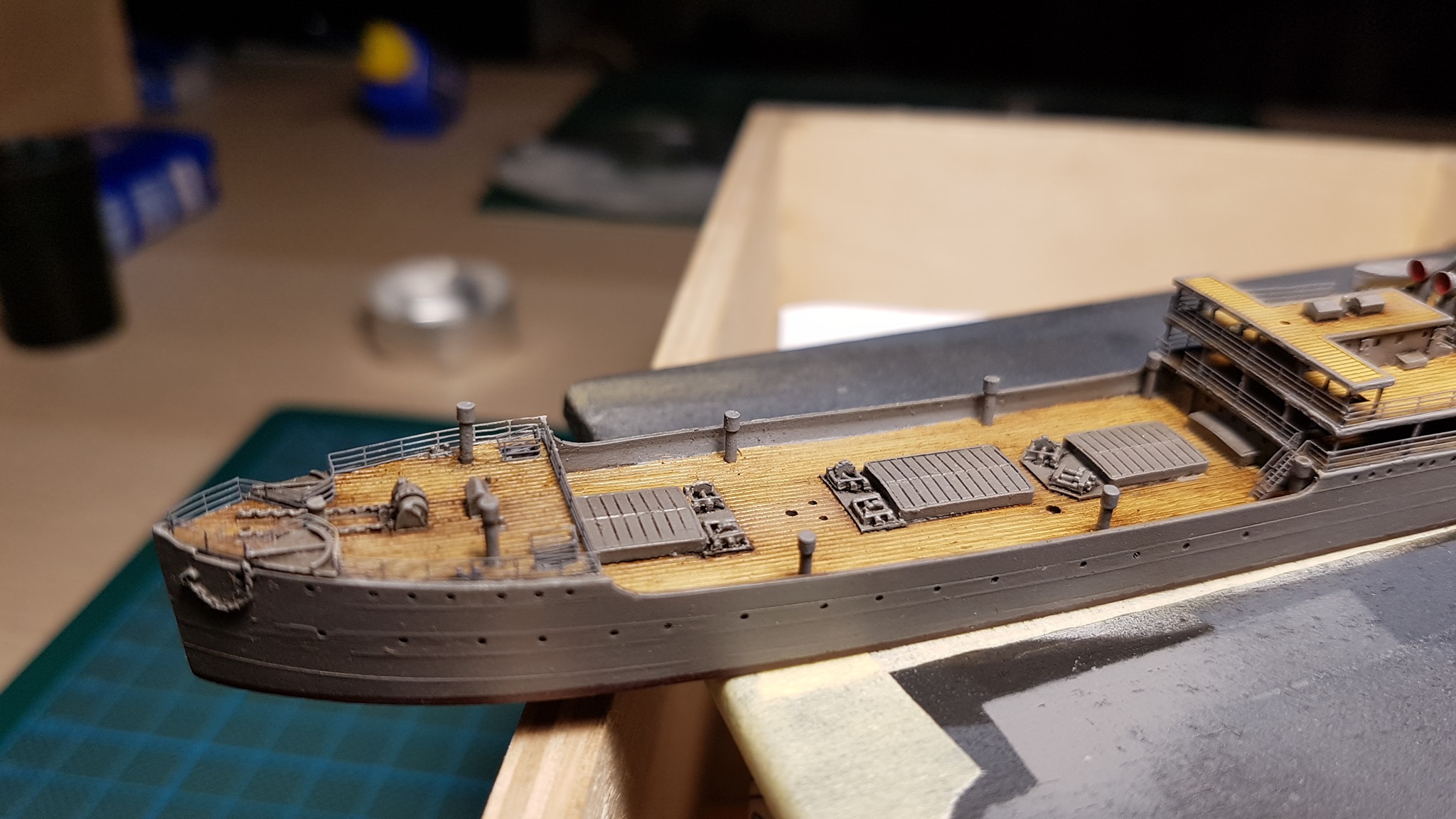 My model of Japanese disguised cruiser Shinano Maru during the Rus