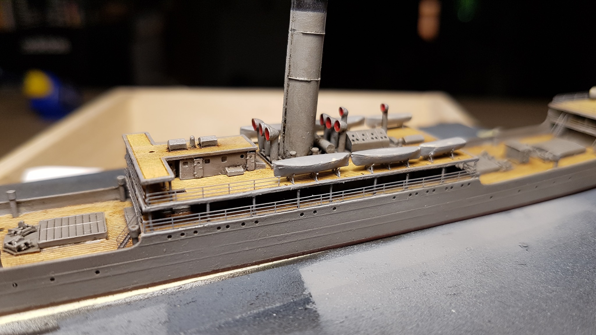 My model of Japanese disguised cruiser Shinano Maru during the Rus