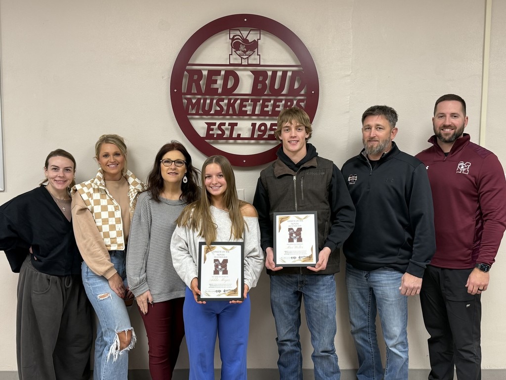 Red - Congratulations to our Athletes of the Month, Addie Meyer and Max ...