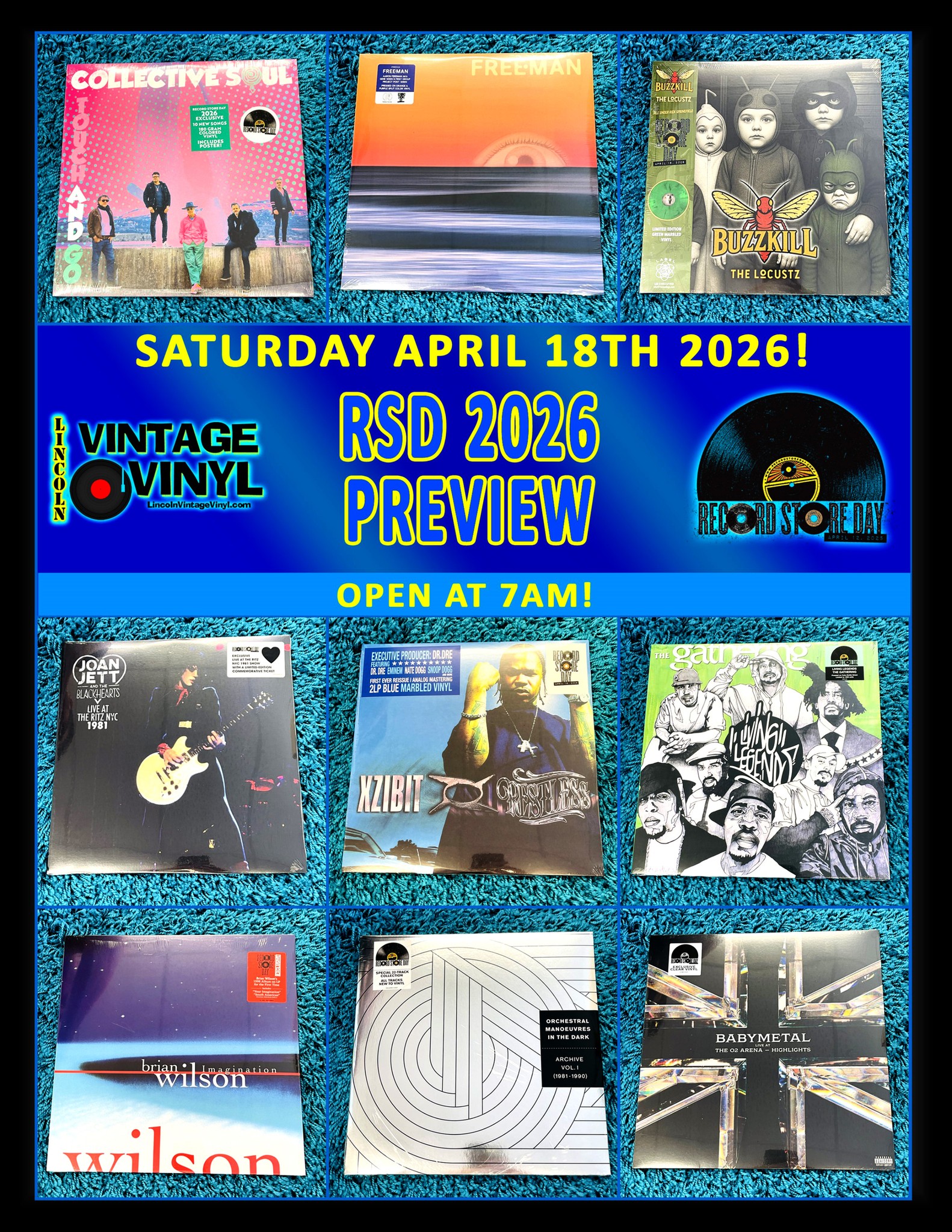 Record Store Day 2026 preview at Lincoln Vintage Vinyl