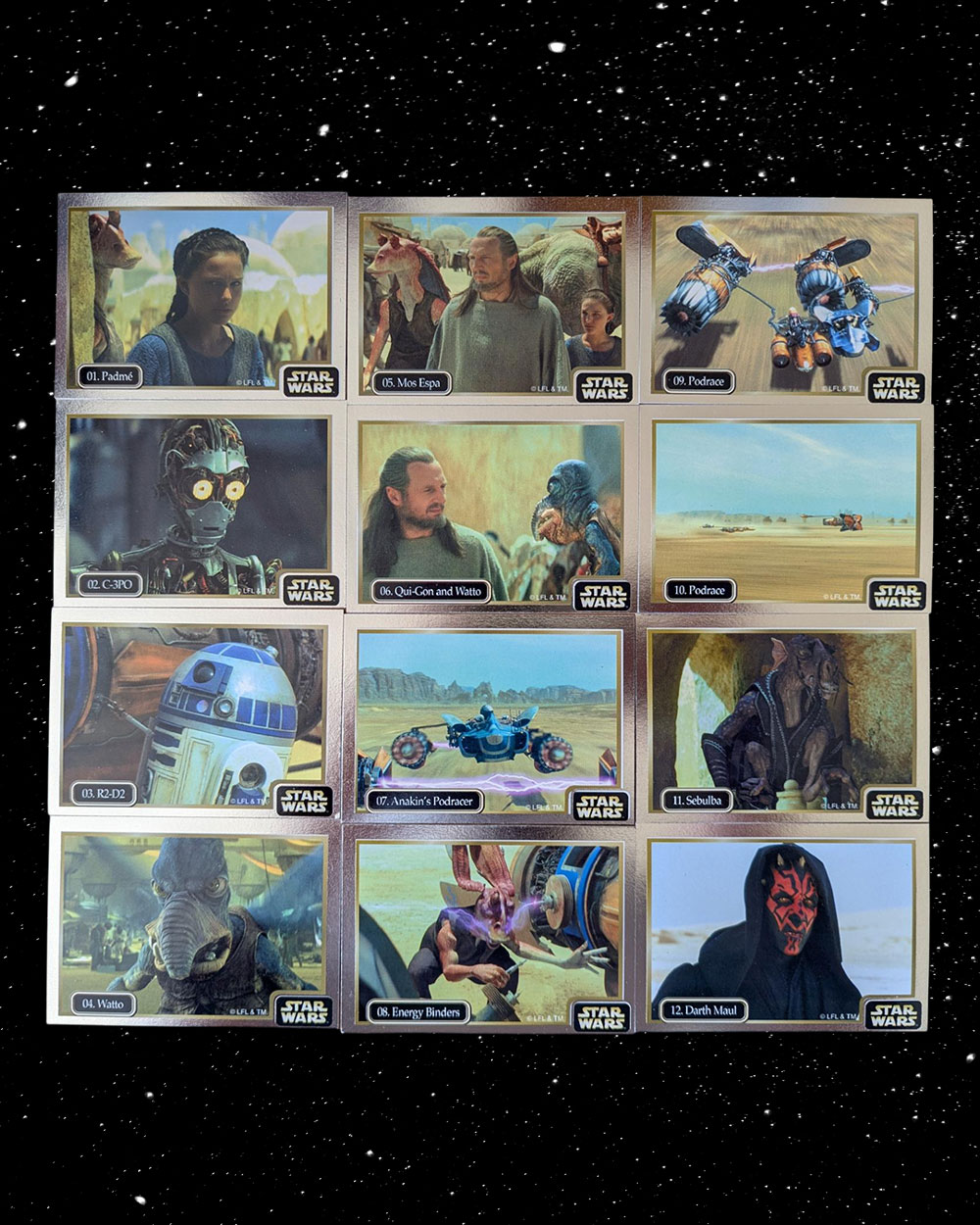 1999 Star Wars Episode 1 trading cards by Ikon Collectables