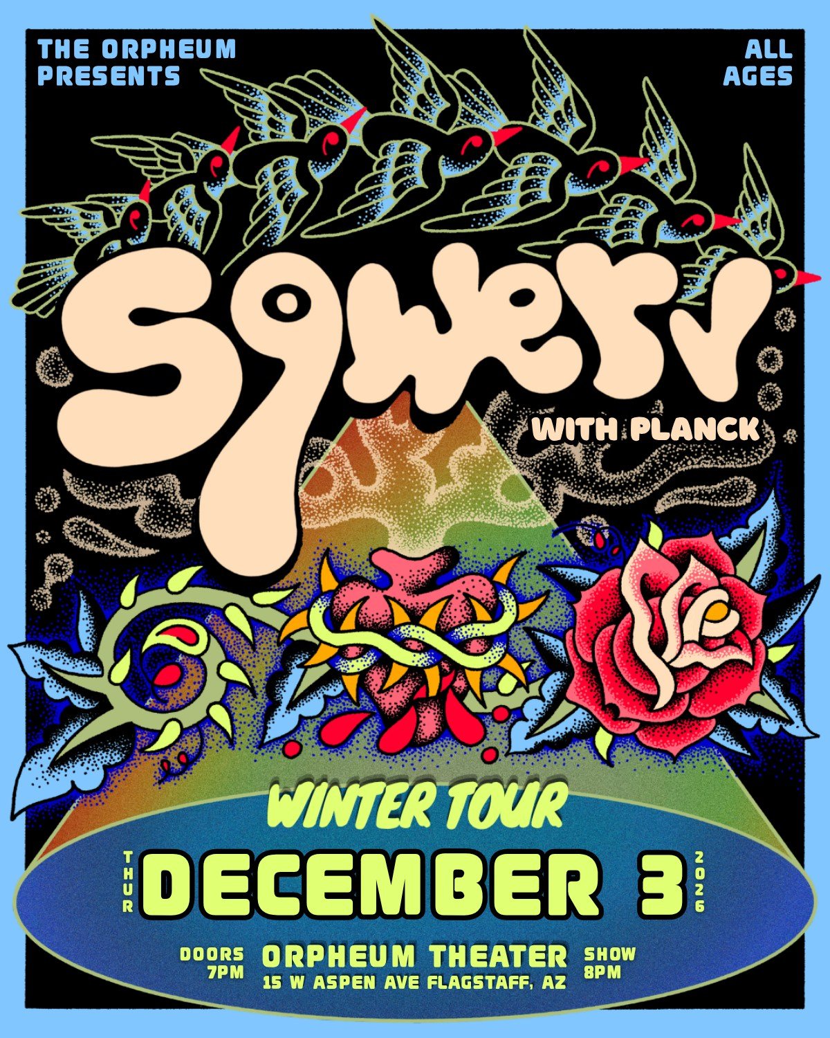 Sqwerv winter tour concert at Orpheum Theater Flagstaff