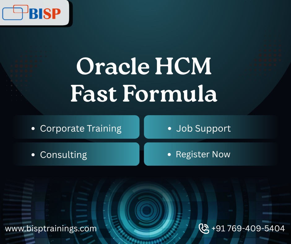Oracle HCM Consulting | Oracle HCM Fast Formula Online Training | Facebook