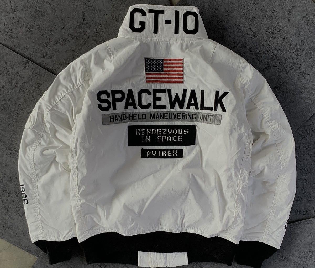 AVIREX GATV-5005 flight jacket White ງານຫາຍາກ: Size:L-XL