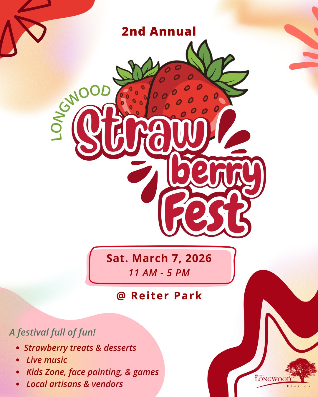 🍓2nd Annual Longwood Strawberry Festival🍓​ Get ready for a berry