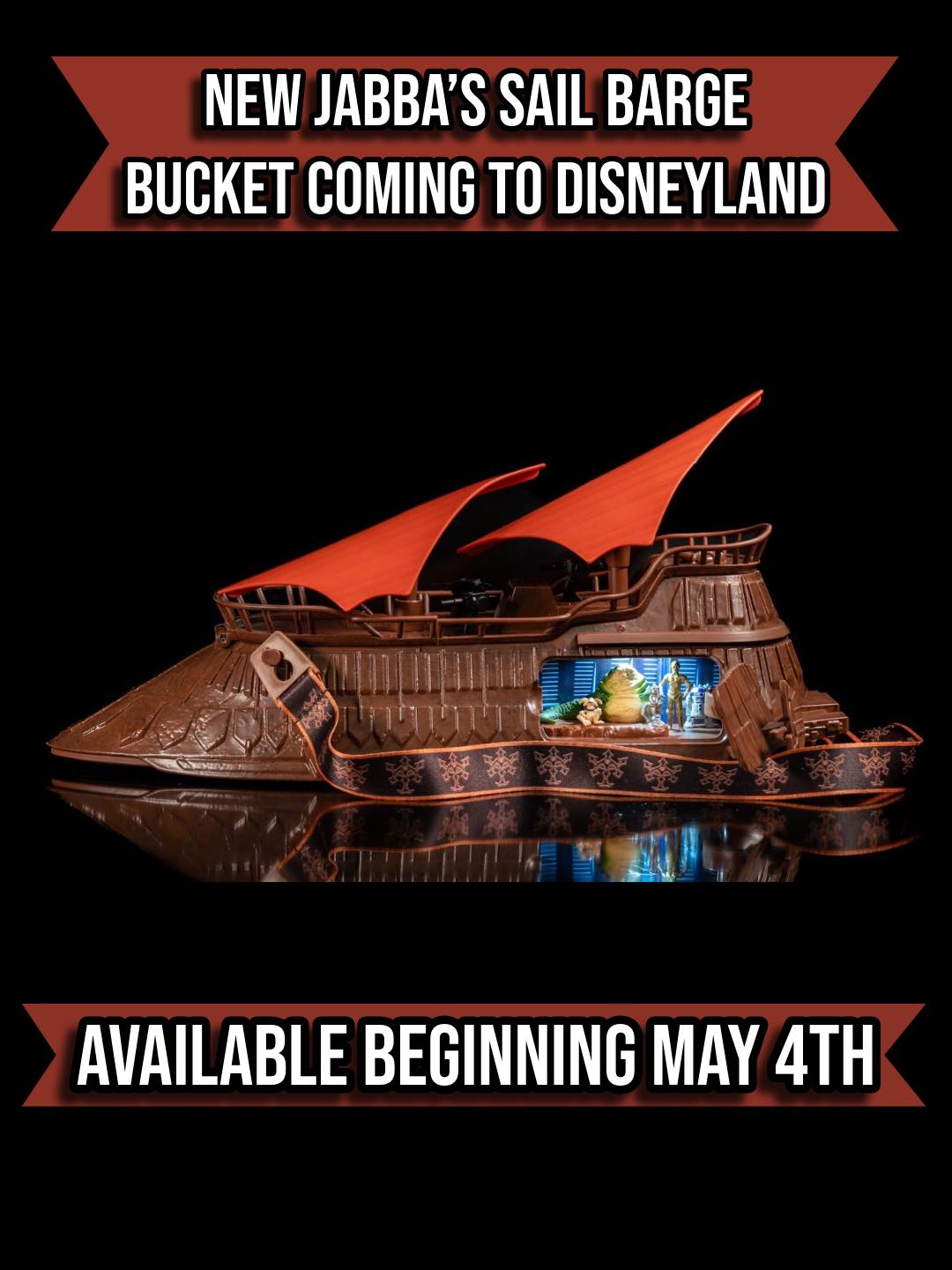 There is a New Jabba's Sail Barge Bucket coming to Disneyland on