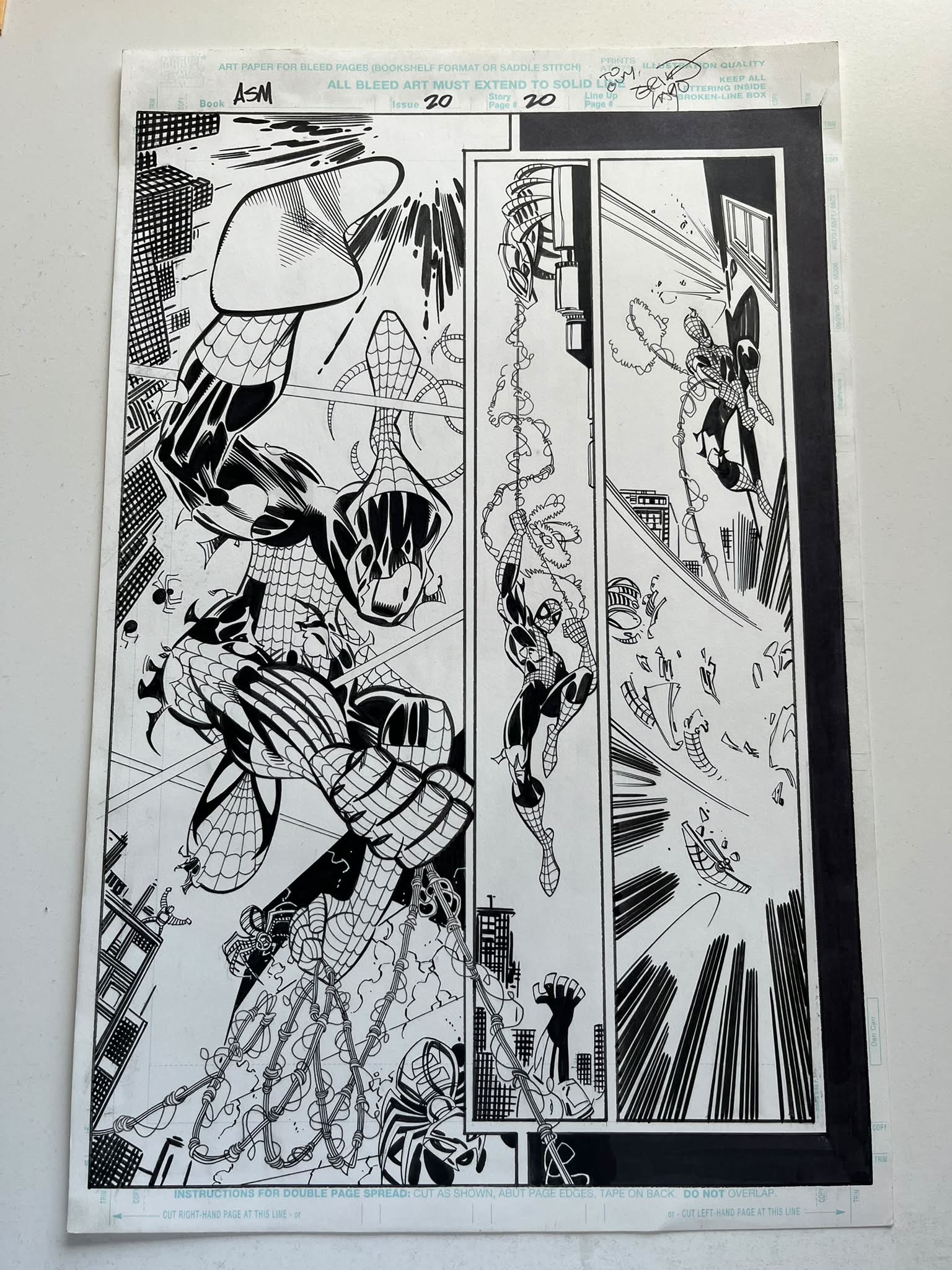 Erik Larsen's Spider-Man comic book page