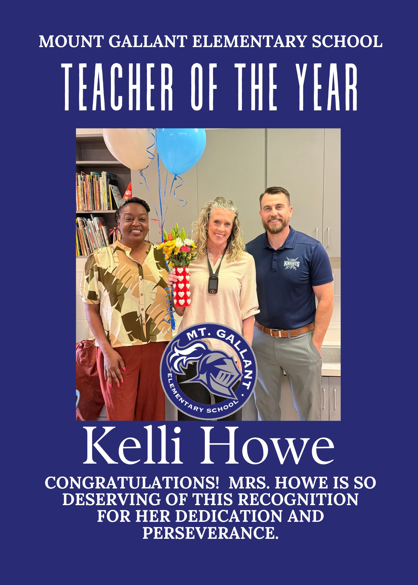 Mt. Gallant PTA - Congratulations to Mrs. Kelli Howe, the... | Facebook