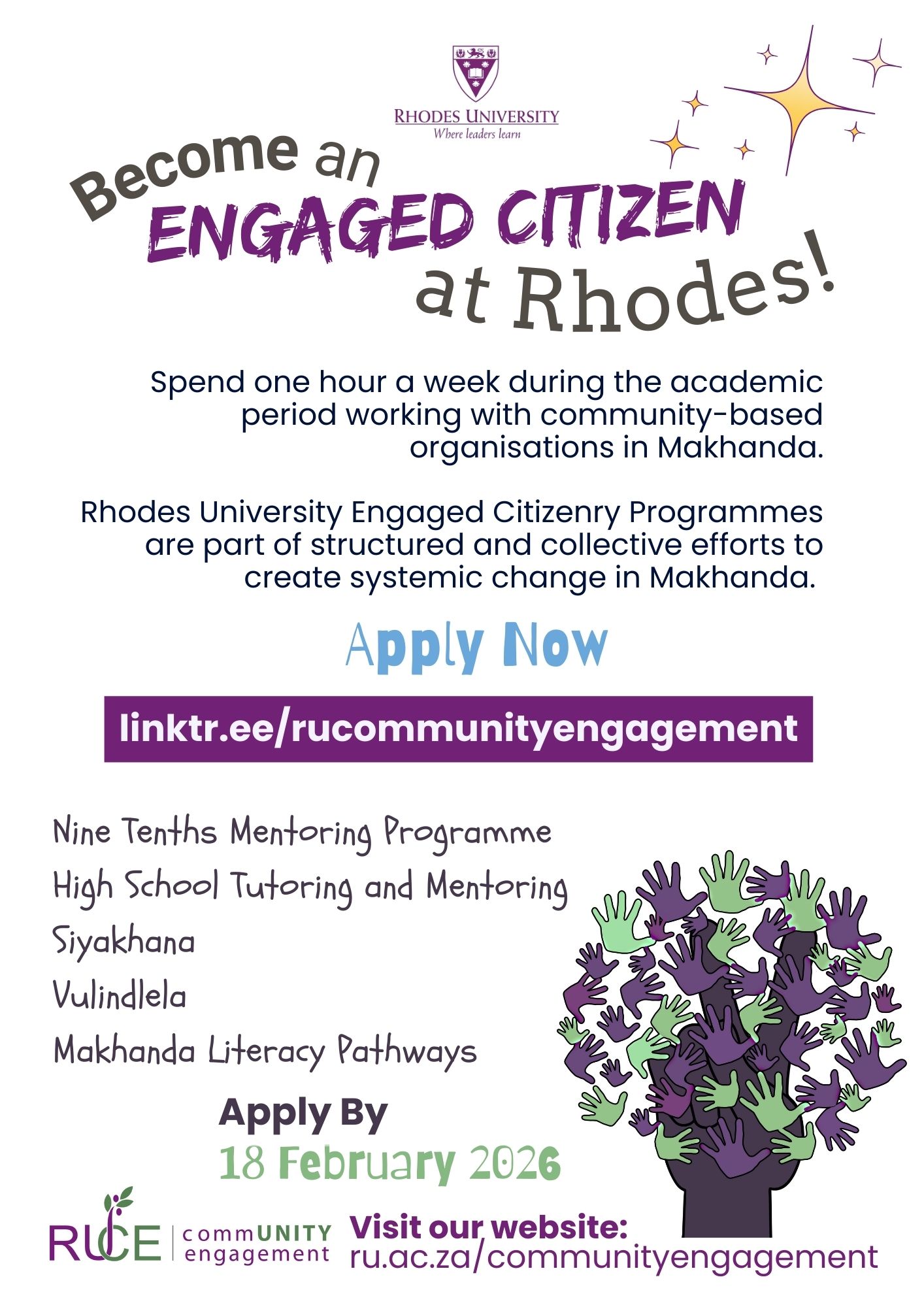 RUCE:... - RUCE: Rhodes University Community Engagement