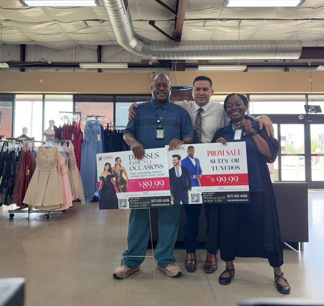 NB FORMAL 1101 E. Berry Ste. Unit 103 Fort Worth, TX 76110 Contact: Samuel Euceda 817.405.4406 EHHS Seniors $99 Selected Dresses & Tuxedos These are selected dresses and suits!