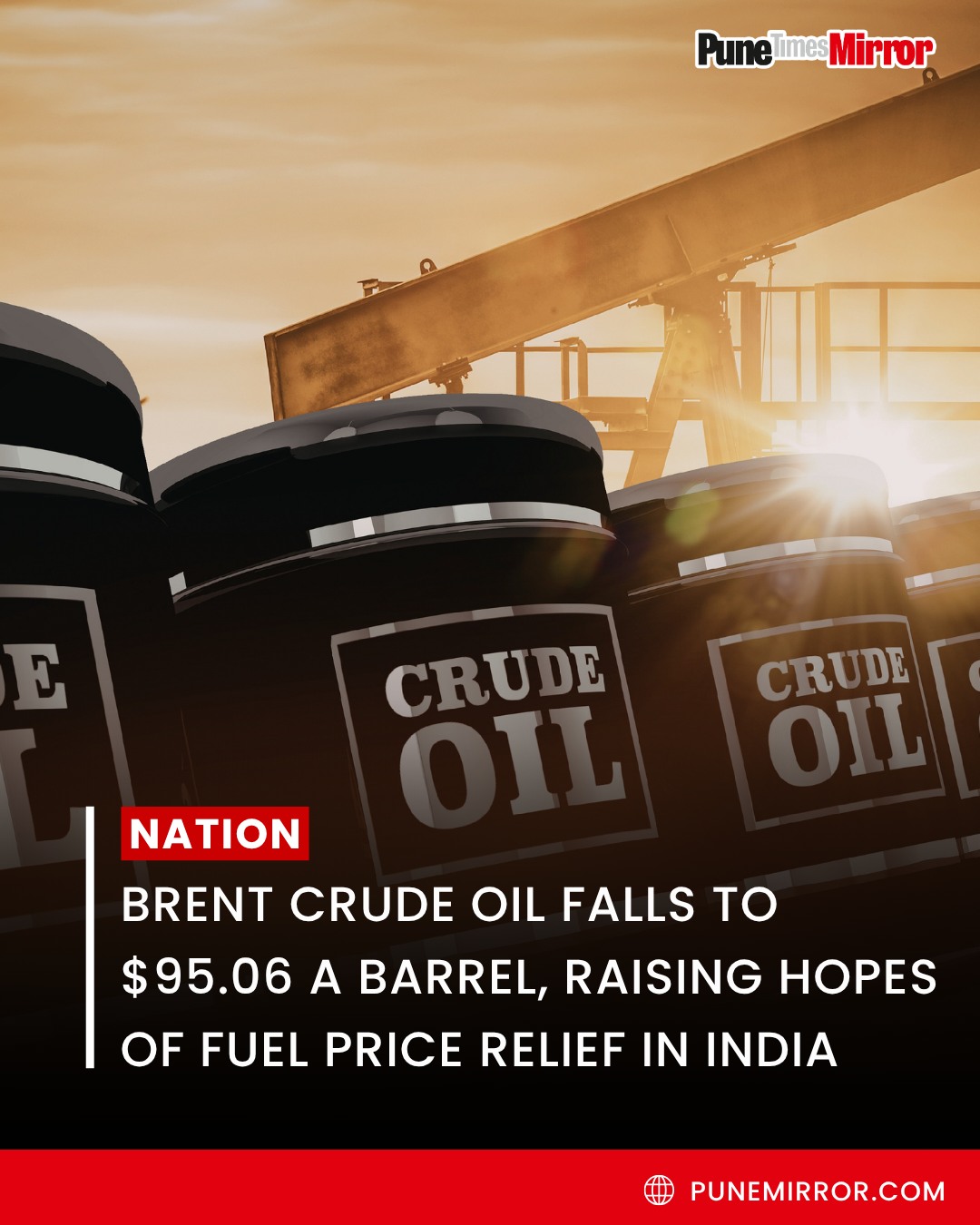 Oil prices increased sharply after President Trump declared the