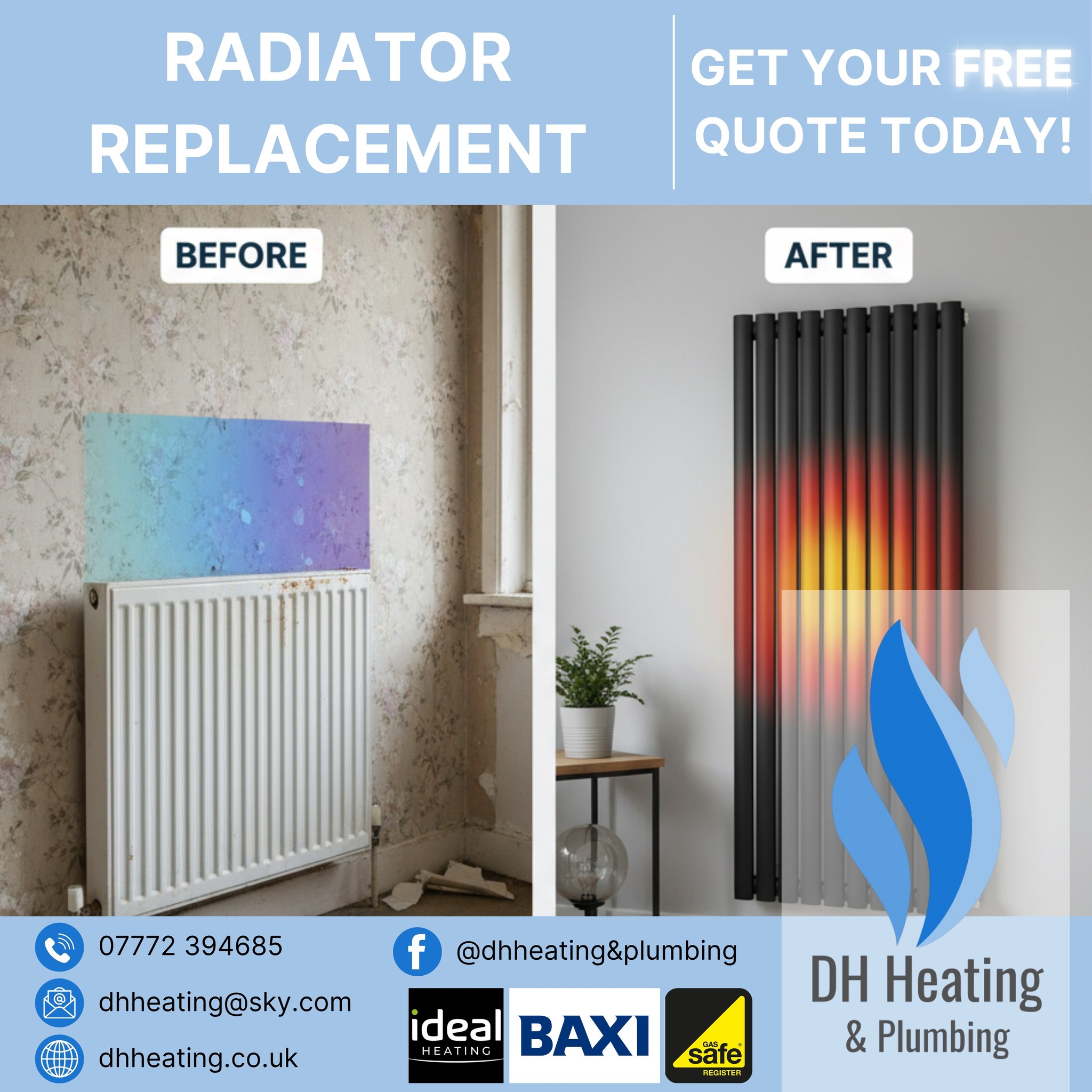 🔥 Radiator Glow Up! 🔥 Who says... - DH Heating & Plumbing | Facebook