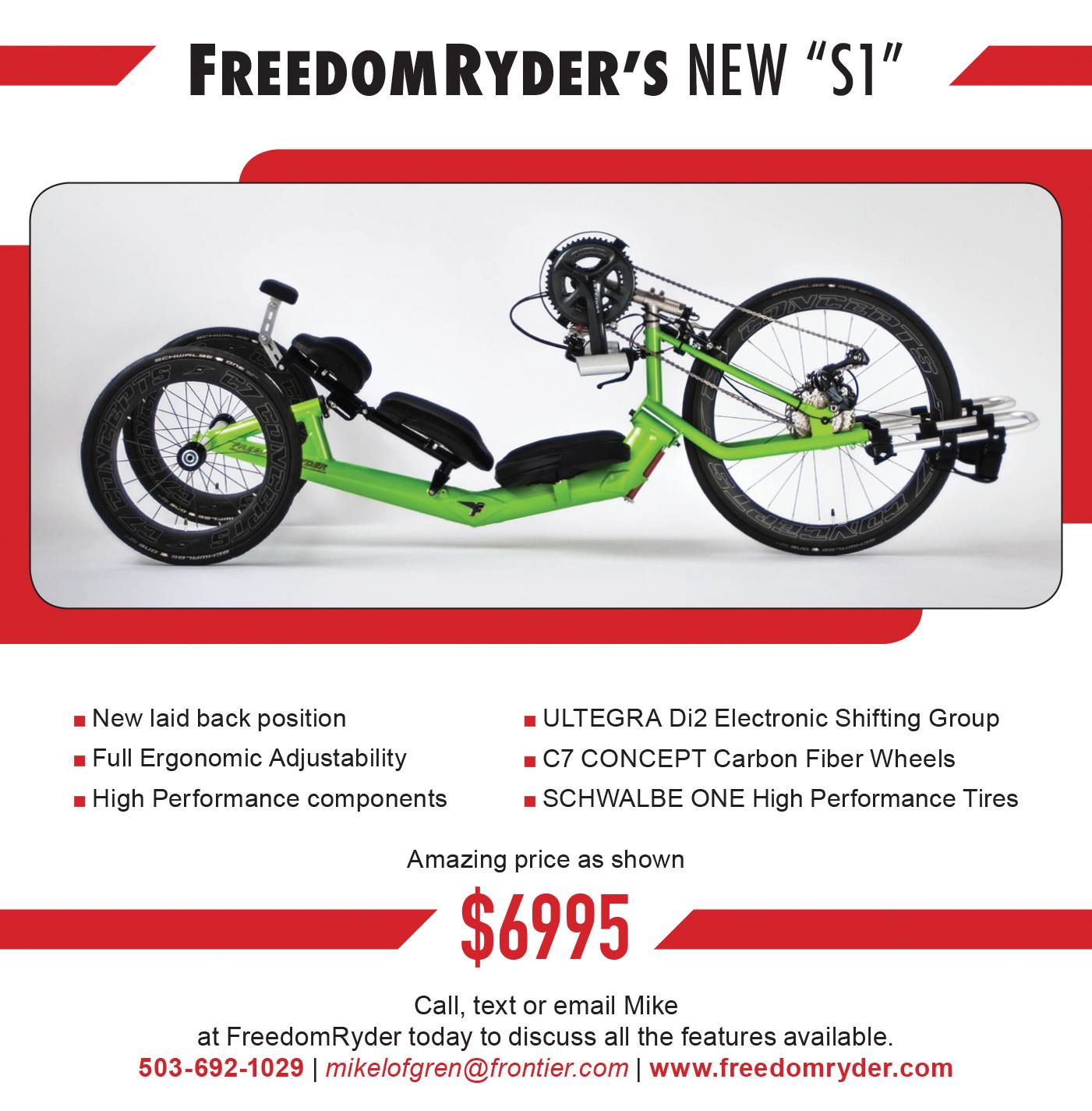 Freedom Ryder Handcycles | Stafford OR