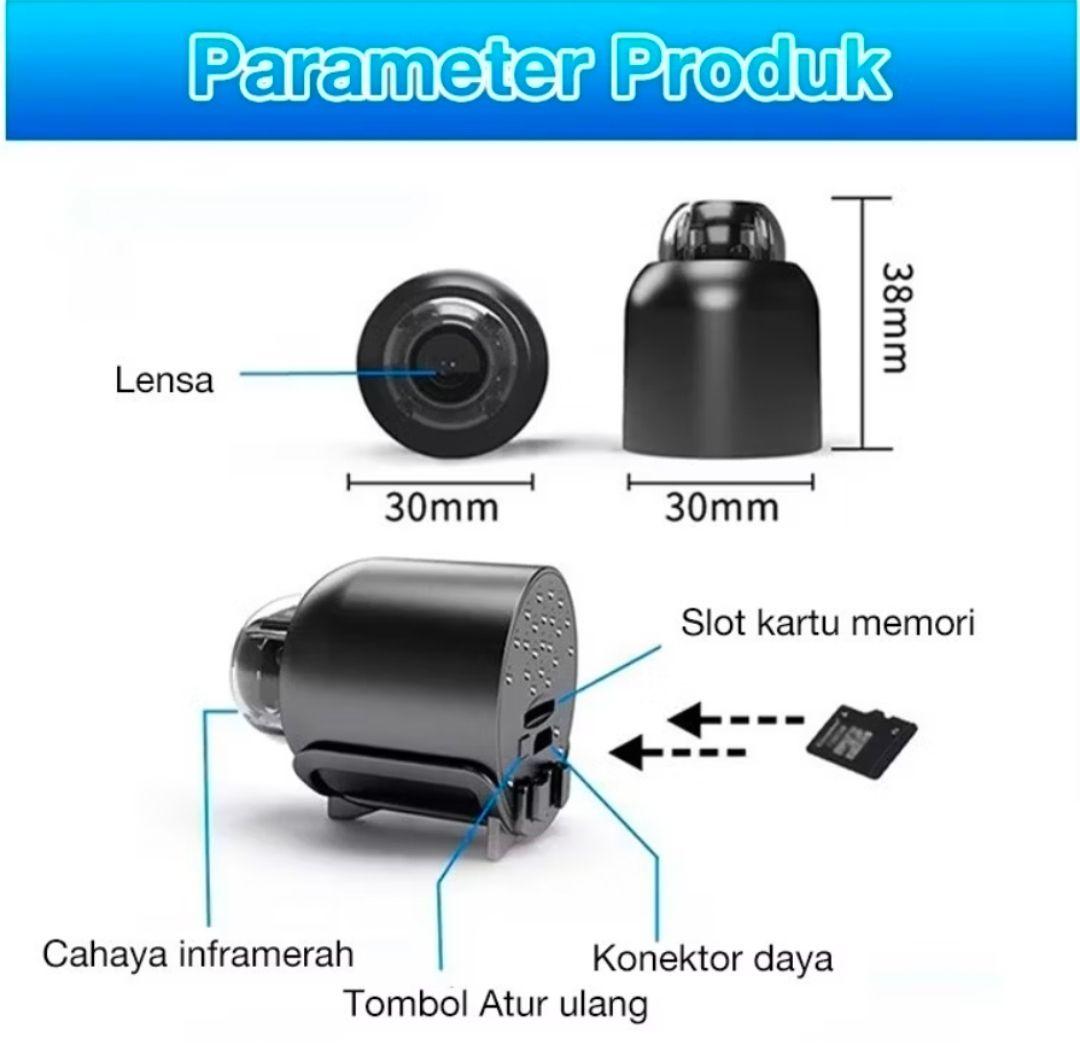 KS wifi kamera cctv mini tersembunyi Wide Angle CCTV cctv bentuk ...