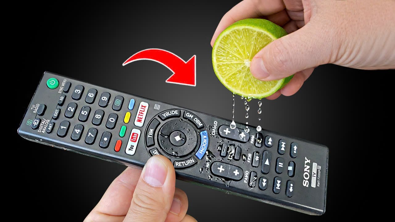 Homemade - fix your tv remote with just a lemon! millions were shocked ...