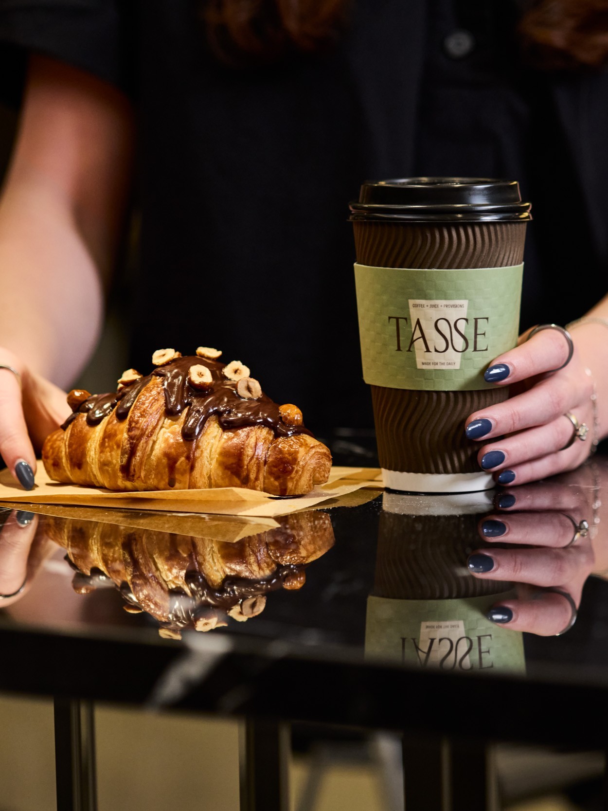 Introducing Tasse. A new coffee ritual has arrived in the heart of Chicago's Gold Coast. Located on the 7th floor of Four Seasons Hotel Chicago, Tasse is a modern coffee bar bringing