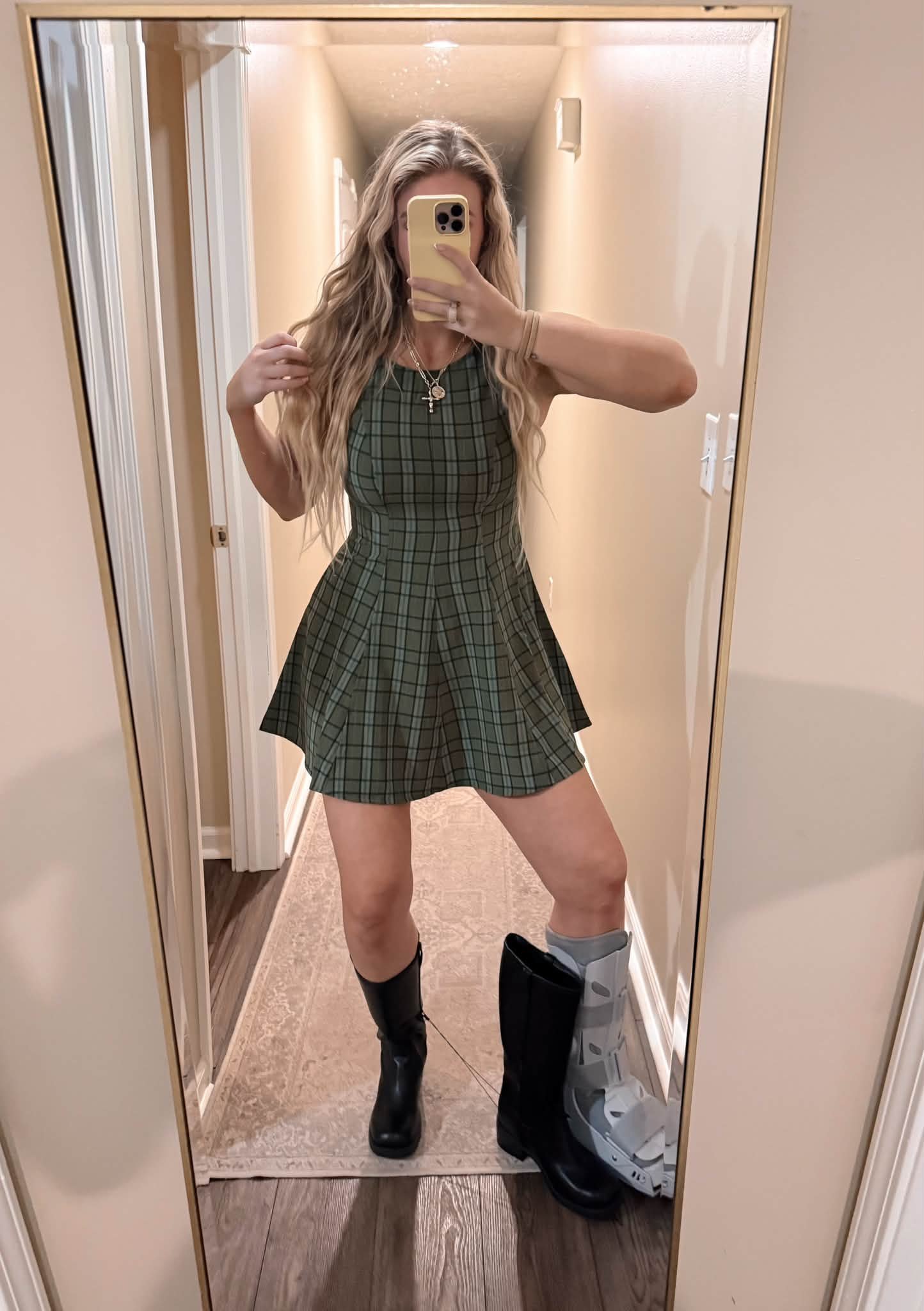 clueless green dress Hanging vs wearing ✨ I'm obsessed with this $17 from Walmart. It's giving vibes & this color is EVERYTHING 🤌🏼 I am 6 ft tall, 175 lbs wearing size Plus Size Wedding